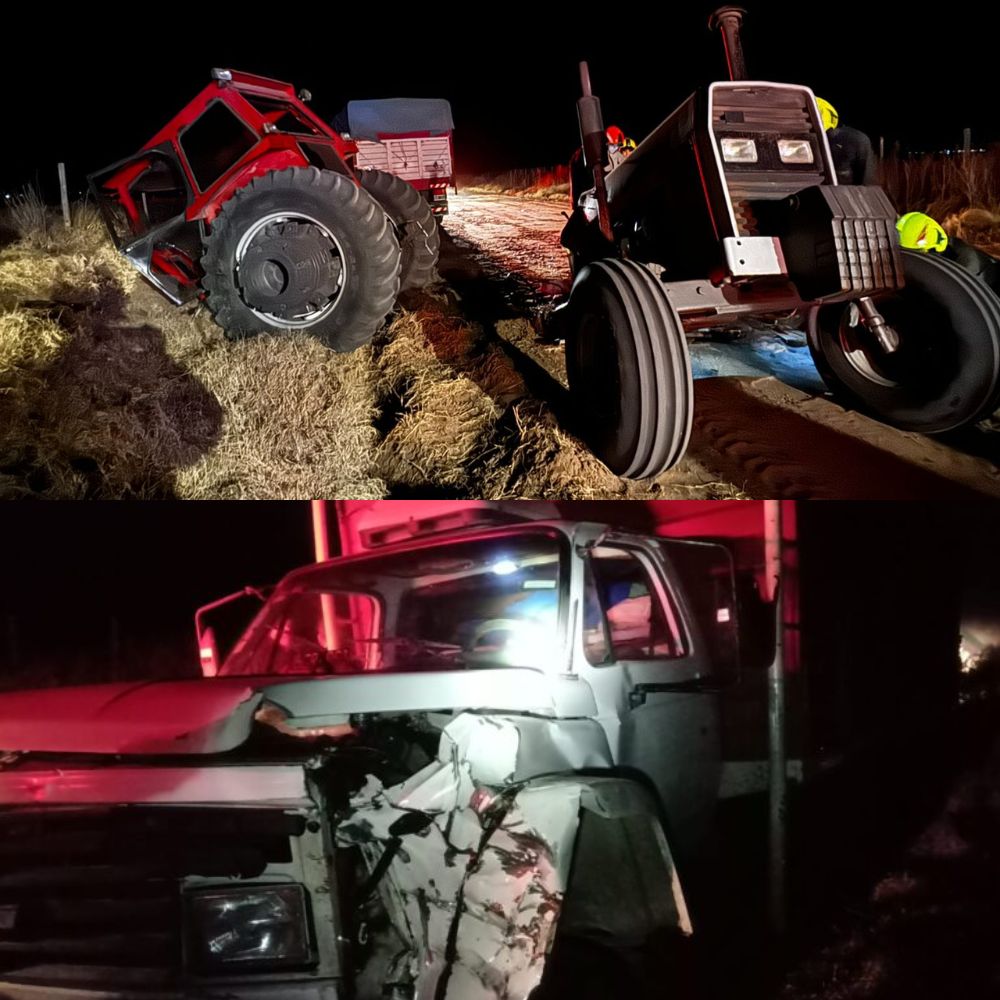 choque tractor camion
