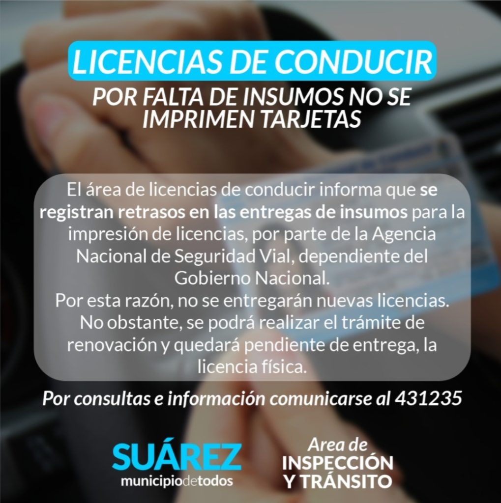 aviso licencias