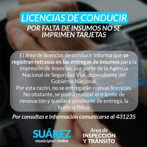 aviso licencias