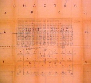 trazado mapa antiiguo ciudad coronel suarez