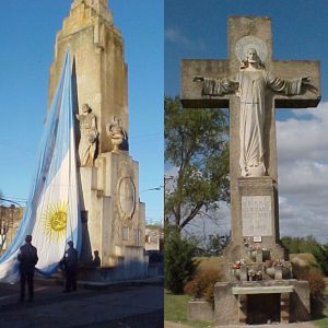 monumentos mastil cristo coronel suarez