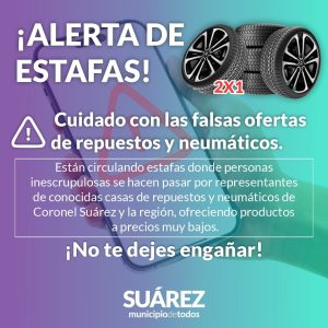 estafas con ofertas aviso