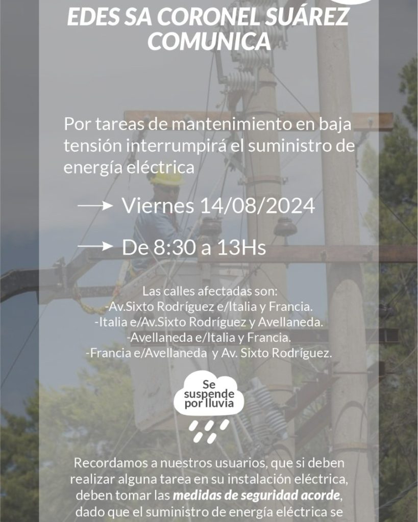 edes corte servicio aviso