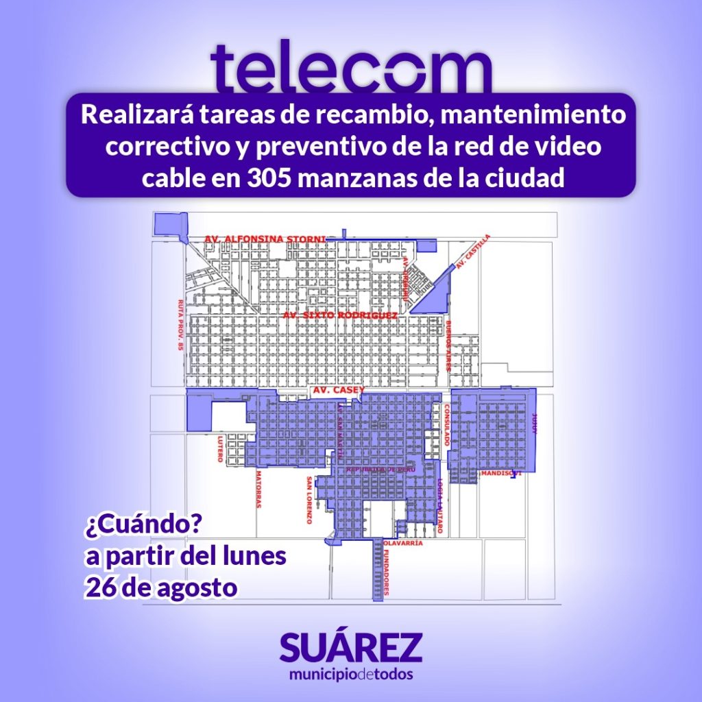 Trabajos de mantenimiento correctivo y preventivo de Telecom
