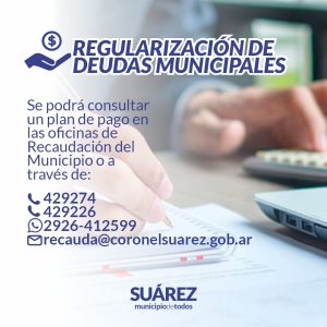 municipio plan regularizacion deudas moratoria