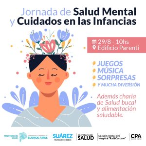 El jueves 29, Jornada de Salud Mental y Cuidados en las Infancias