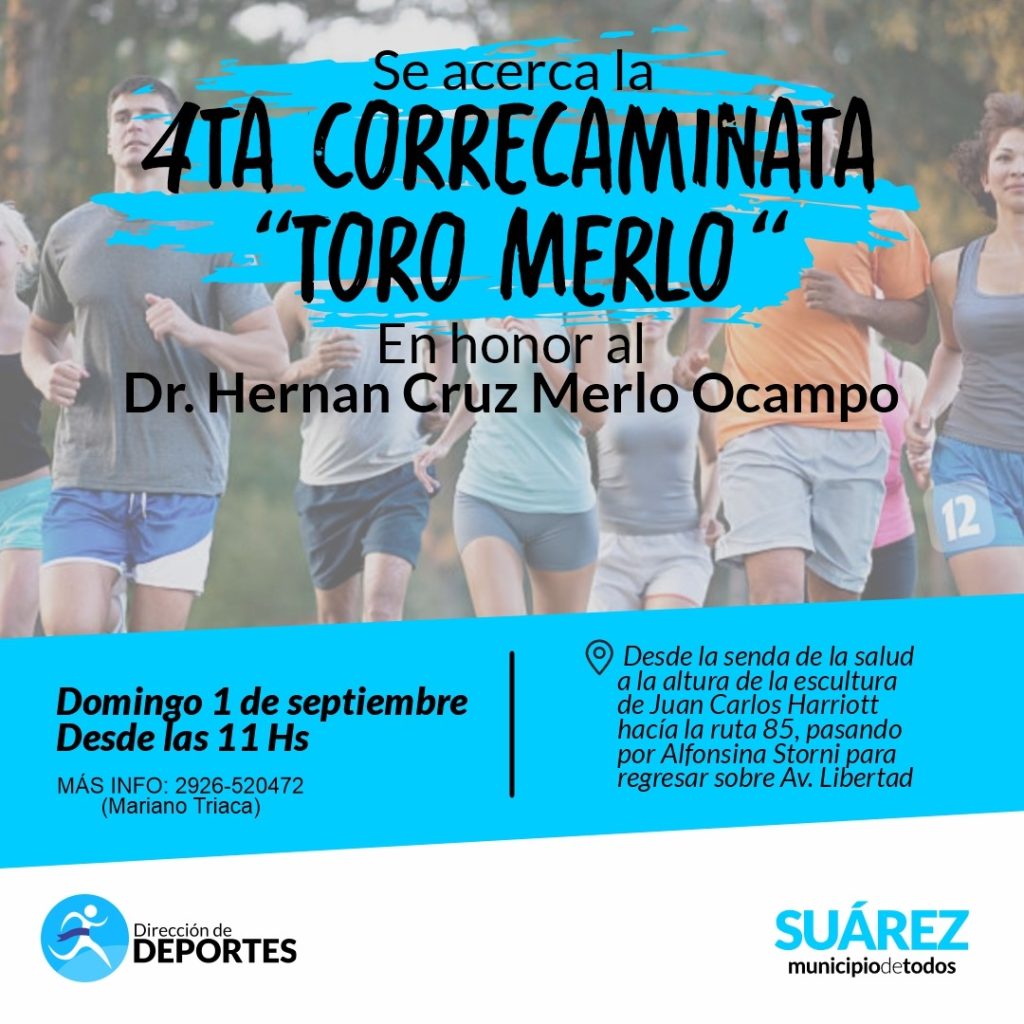 4ta. Correcaminata “Toro Merlo” para continuar concientizando