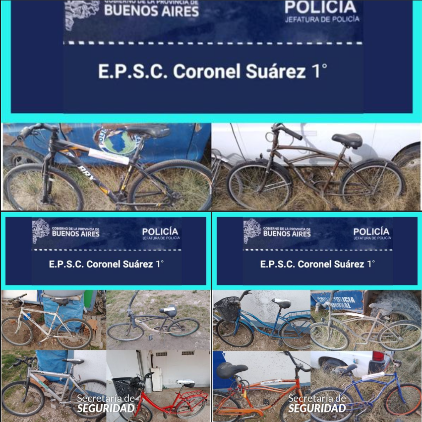 Dueños de bicicletas encontradas pueden pasar a retirarlas por comisaría