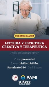Inscripciones al taller de lectura y escritura creativa y terapéutica