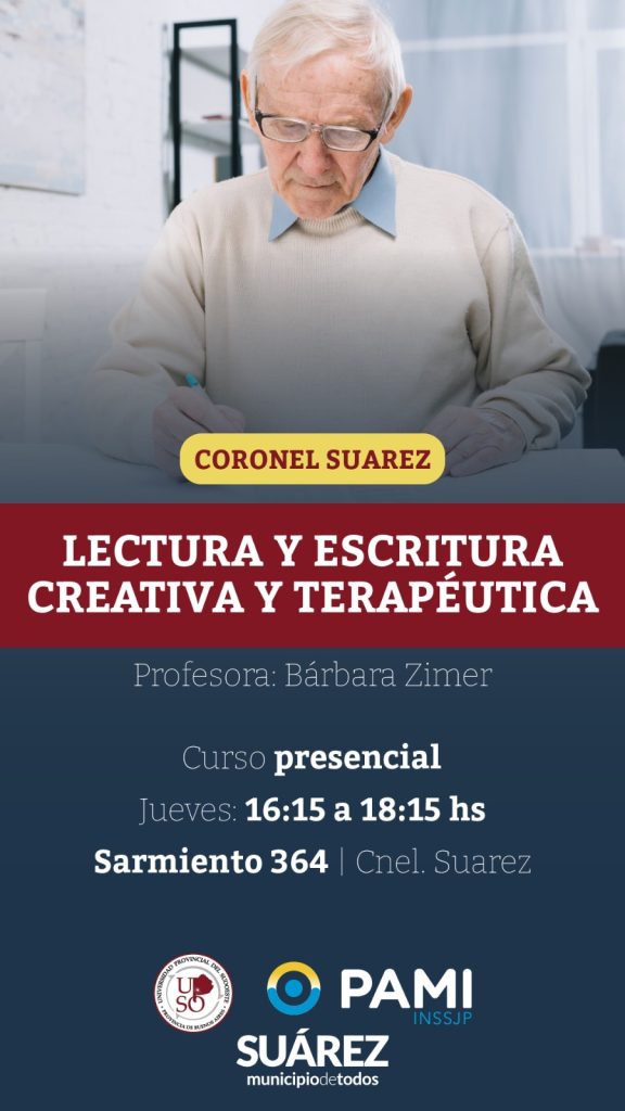 Inscripciones al taller de lectura y escritura creativa y terapéutica
