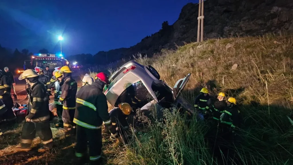 vuelco en ruta 76