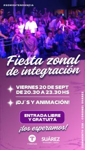 ”Fiesta Zonal de la Integración” en Trend el viernes 20