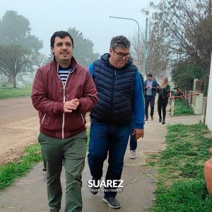 En Huanguelén, una jornada de trabajo de Mauro Moccero y gabinete
