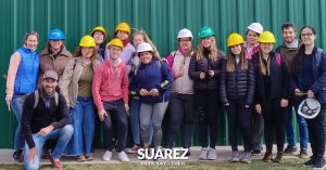Una delegación de estudiantes visitaron la planta de biogás BiodeS