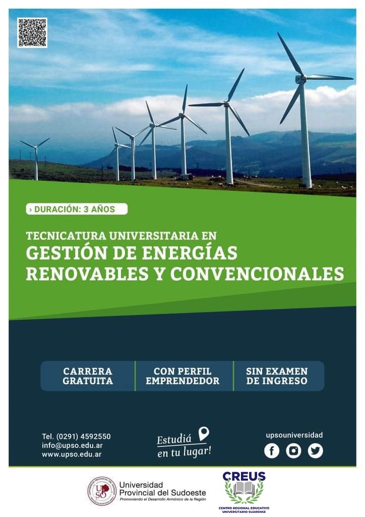 Tecnicatura Universitaria en Gestión de Energías Renovables Convencionales