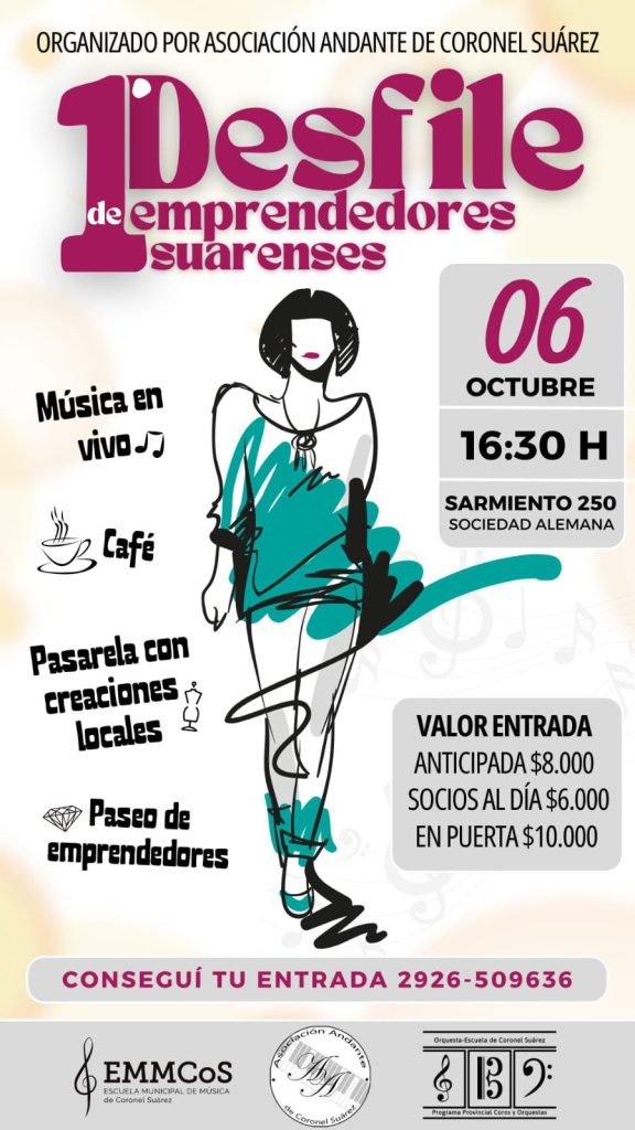 El 6 de octubre se viene el primer desfile de emprendedores suarenses