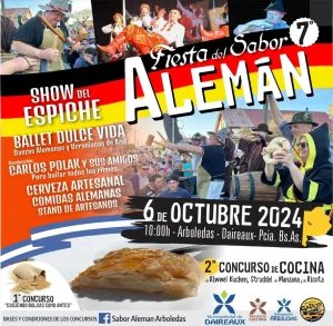 Una localidad de la región ofrece la 7º Fiesta del Sabor Alemán. Los detalles