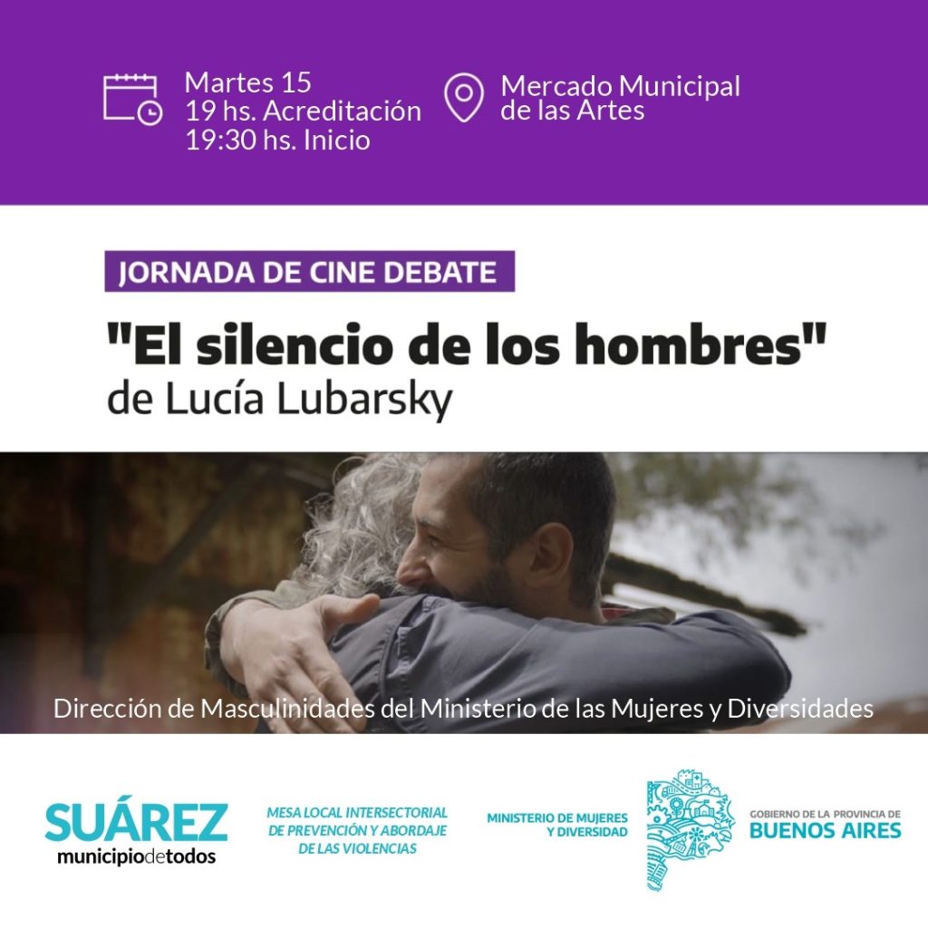 Jornada de Masculinidades. Proyectan: “El Silencio de los Hombres”