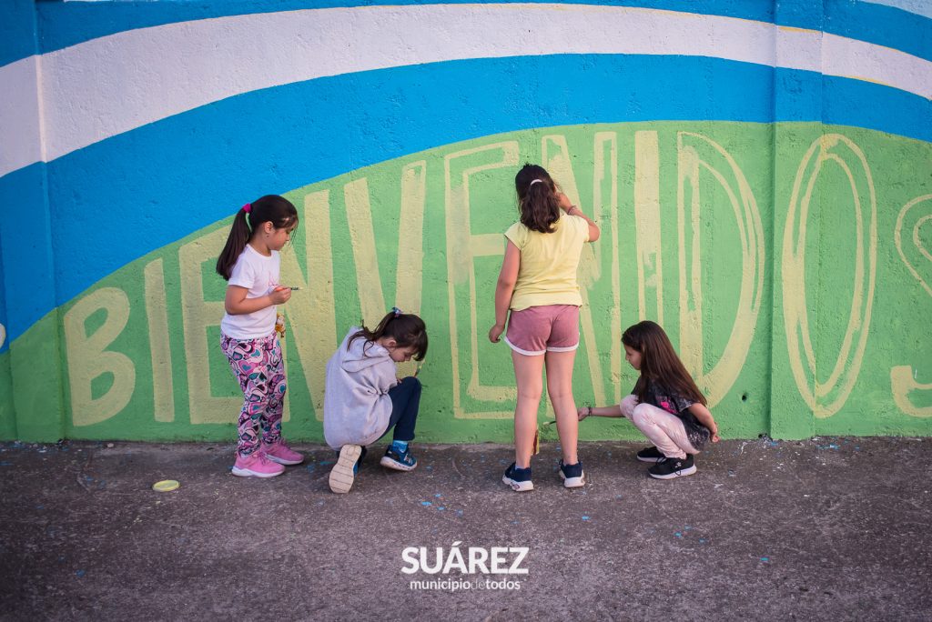 Se realizó un bellísimo mural en el Anfiteatro de Santa Trinidad