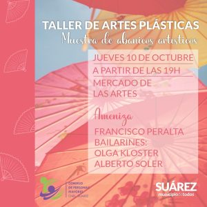 Este jueves 10 a las 19 hs, invitan a la Muestra de Abanicos Artísticos