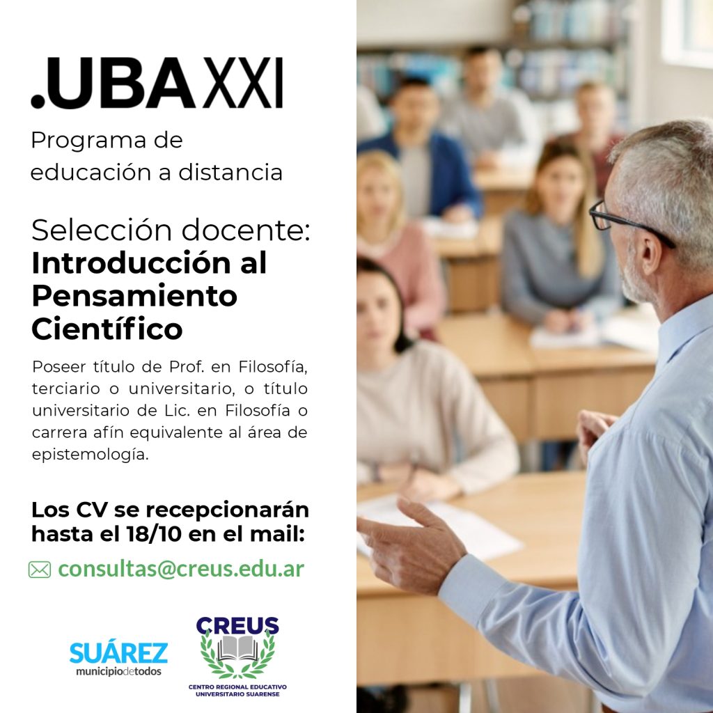 CREUS: Convocatoria abierta para aspirantes a tutores en UBAXXI