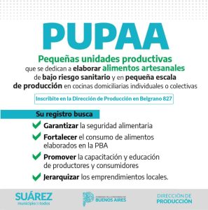 Sumate al Registro de Pequeñas Unidades Productivas de Alimentos Artesanales