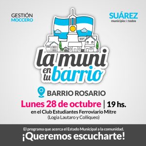 Vuelve “La Muni en tu Barrio”, desde este lunes 28 de octubre