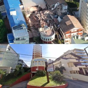 Se derrumbó un hotel en Villa Gesell. Hay entre 7 y 9 personas desaparecidas
