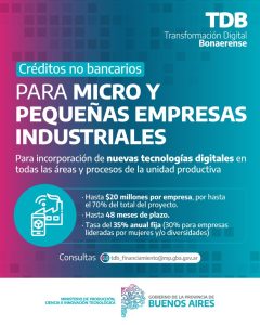 Programa TDB: Créditos de hasta 20 millones para Transformación Digital