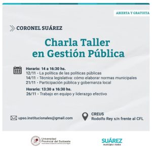Ciclo de talleres Capacitación en Liderazgo y Gestión Pública