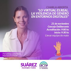 Charla Abierta: “Lo virtual es real. La violencia de género en entornos digitales”