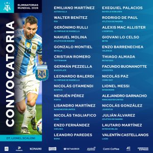 Con un desconocido y Messi, está la lista del seleccionado para el cierre