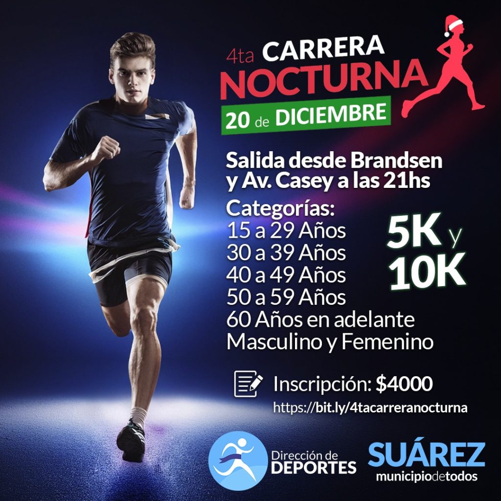 ¡¿Estás listo para el desafío? Vuelve la 4° la Carrera Nocturna!