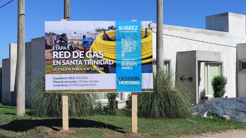 Se ponen en marcha las obras de la red de gas en Santa Trinidad