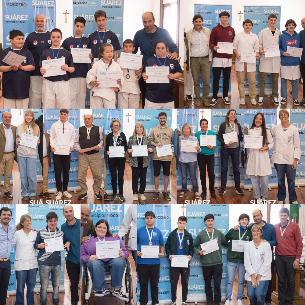 Reconocimiento a medalleros de los Bonaerenses y al Taller Municipal