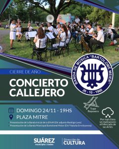 Concierto Callejero de Fin de Año de la Banda Municipal Bartolomé Meier