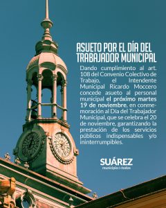 Lunes feriado y martes asueto municipal: así funcionará la recolección