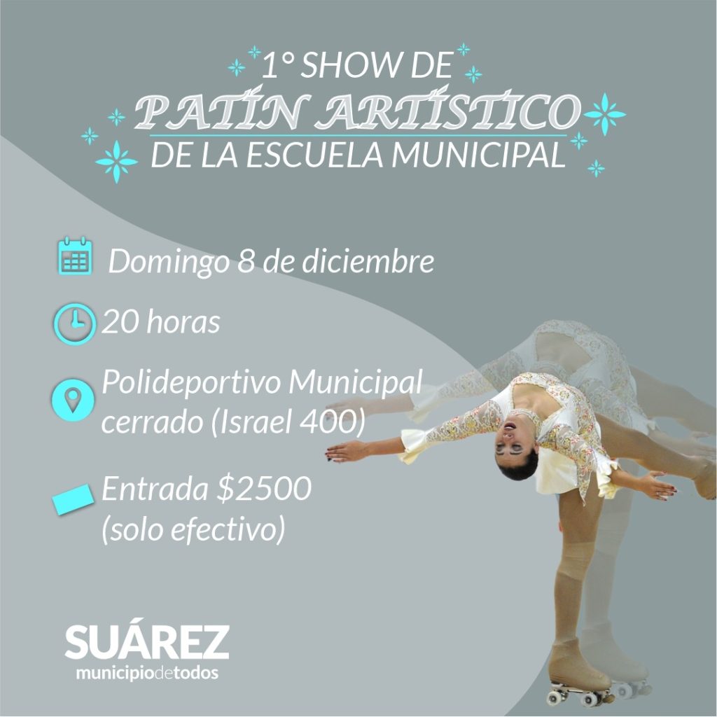 Invitan a disfrutar de un gran show de patinaje artístico