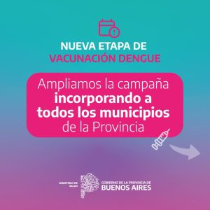 Se amplía la cobertura en la vacunación contra el dengue