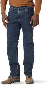Wrangler Authentics - Jeans de ajuste estándar y pretina Comfort Flex, para hombre