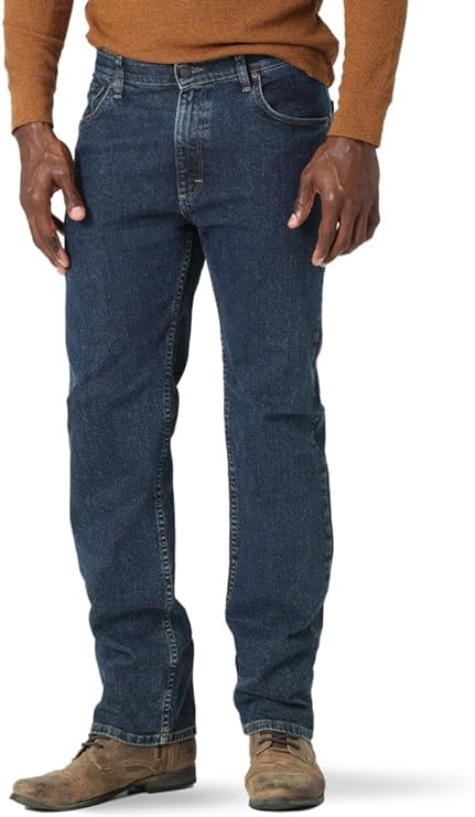 Wrangler Authentics - Jeans de ajuste estándar y pretina Comfort Flex, para hombre