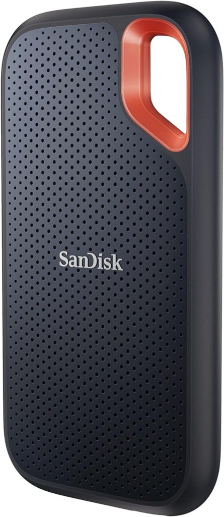 SanDisk SDSSDE61-2T00-G25 - SSD portátil extremo de 2 TB, hasta 1050 MB/s, USB-C, USB 3.2 Gen 2, resistencia al agua y al polvo IP65, firmware actualizado, unidad externa de estado sólido
