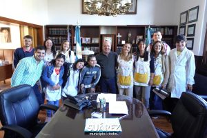 Alumnos de Escuela Especial fueron recibos por el Intendente Moccero