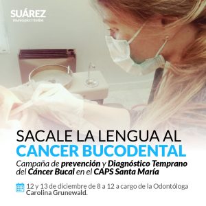 Campaña de prevención y diagnóstico temprano del cáncer bucodental