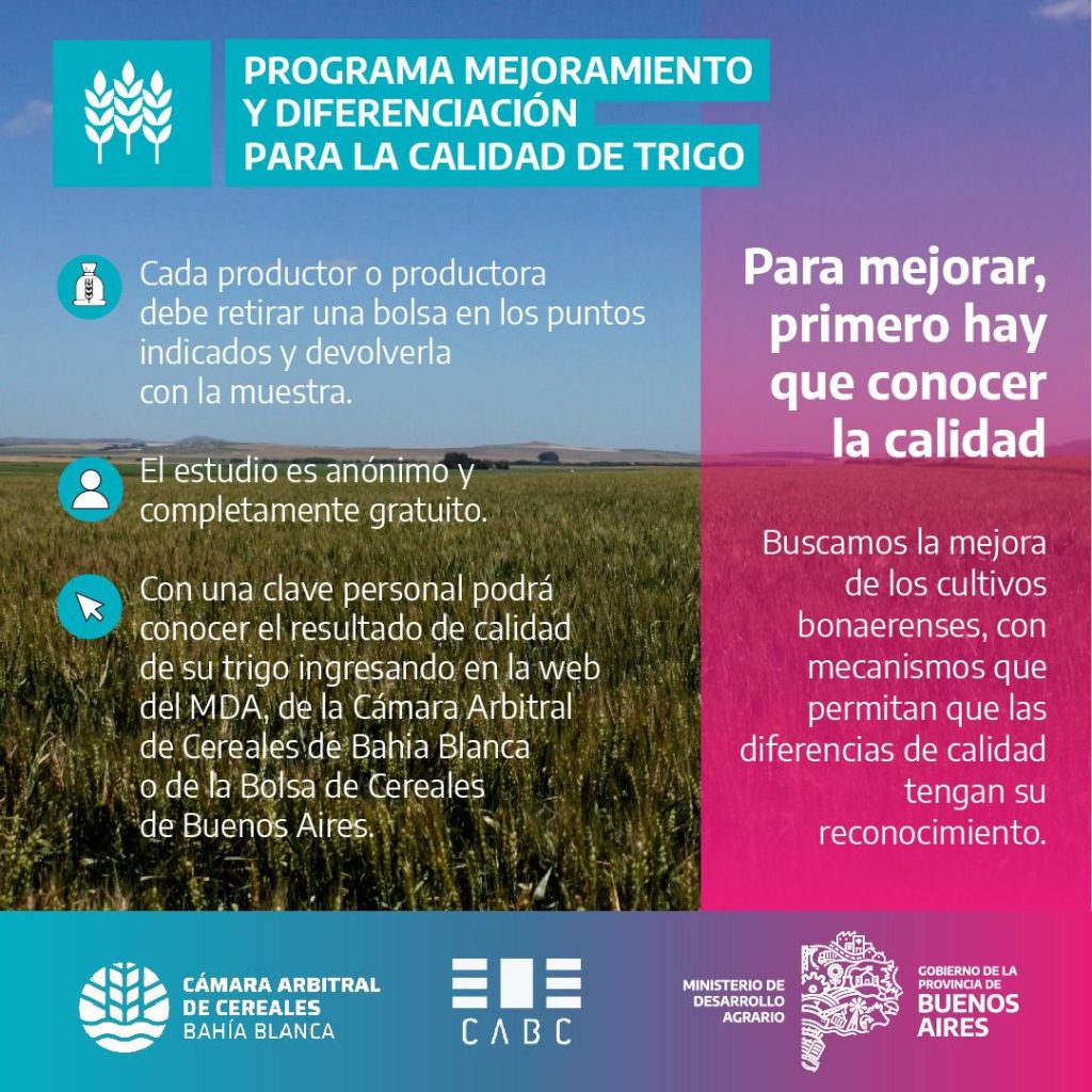 5ta. Edición del Programa de Análisis de Calidad de Trigo Bonaerense