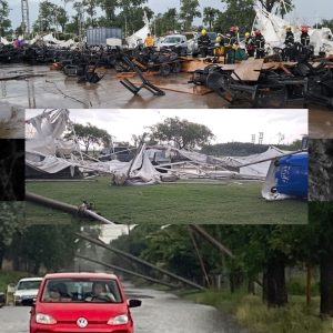 Un fuerte temporal azotó otra localidad bonaerense. Daños y heridos