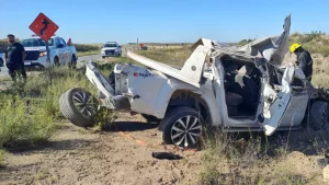Este sábado a la mañana un joven perdió la vida en un vuelco en la ruta 33