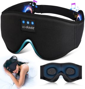 Auriculares para dormir, máscara Bluetooth 3D inalámbrica con música para dormir de lado