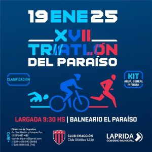 Calendario de triatlones en la región: 12 de enero, 9 y 19 de febrero. Los detalles