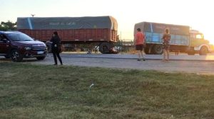 Dos jóvenes en moto colisionaron con un camión en la ruta 85